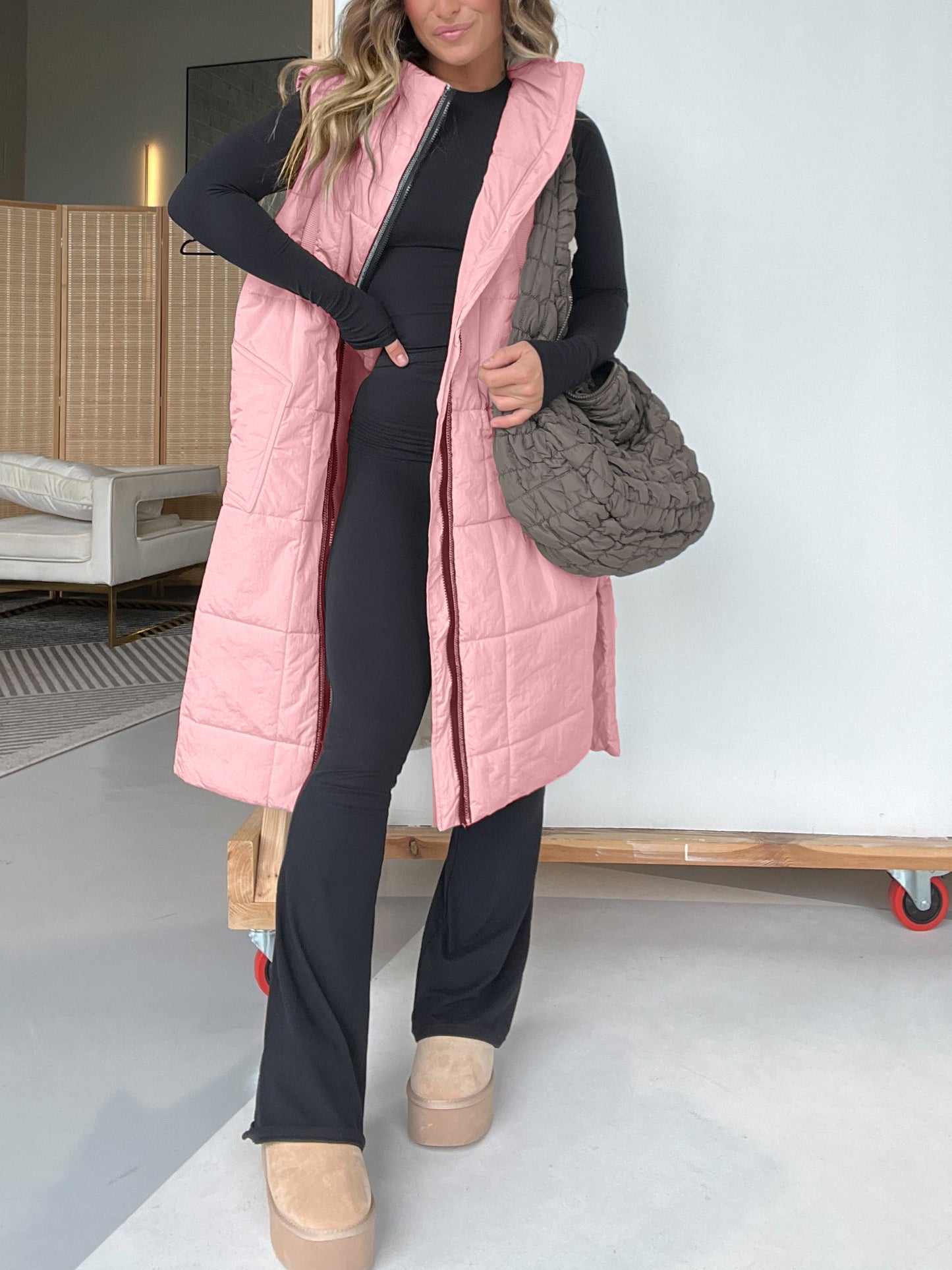 Women's Oversized Zipper Long Vest (Buy 2 Free Shipping)